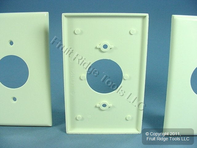 Leviton 80504-A Almond 1-Gang 1.406" Receptacle Midway Thermoset Wallplate 3pcs