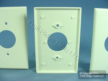 Leviton 80504-A Almond 1-Gang 1.406" Receptacle Midway Thermoset Wallplate 3pcs