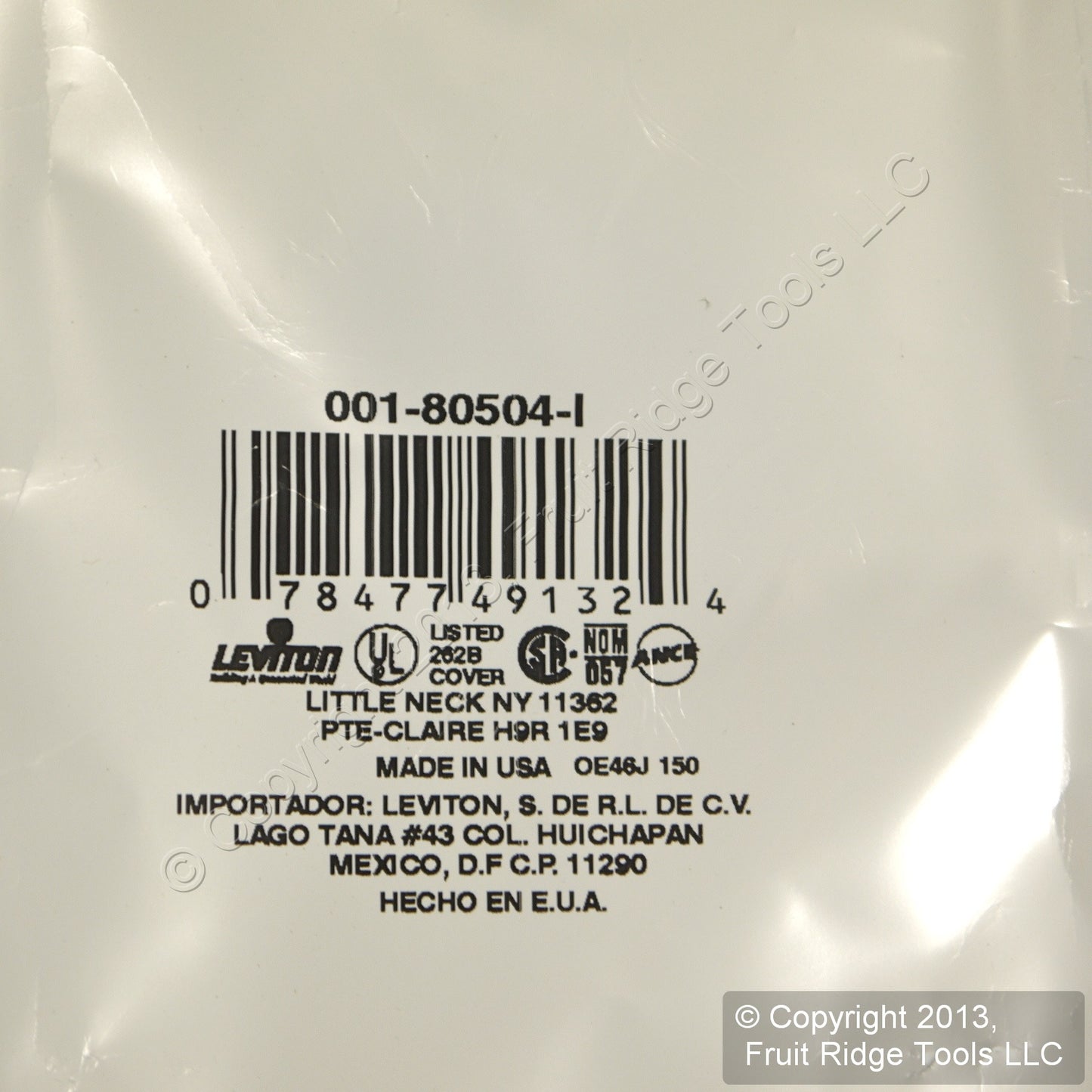 Leviton 80504-I Ivory 1-Gang 1.406in. Outlet Plastic Midway Wallplate Cover 3pcs