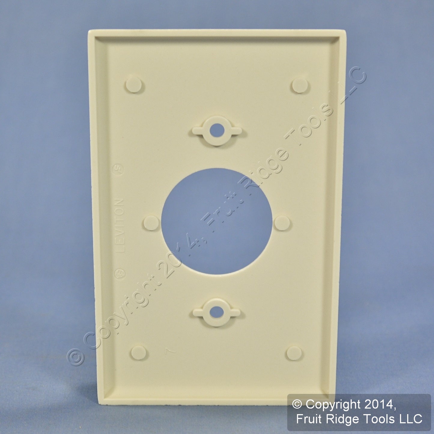 Leviton 80504-T Light Almond 1-Gang Single 1.406" Outlet Thermoset Midway Cover