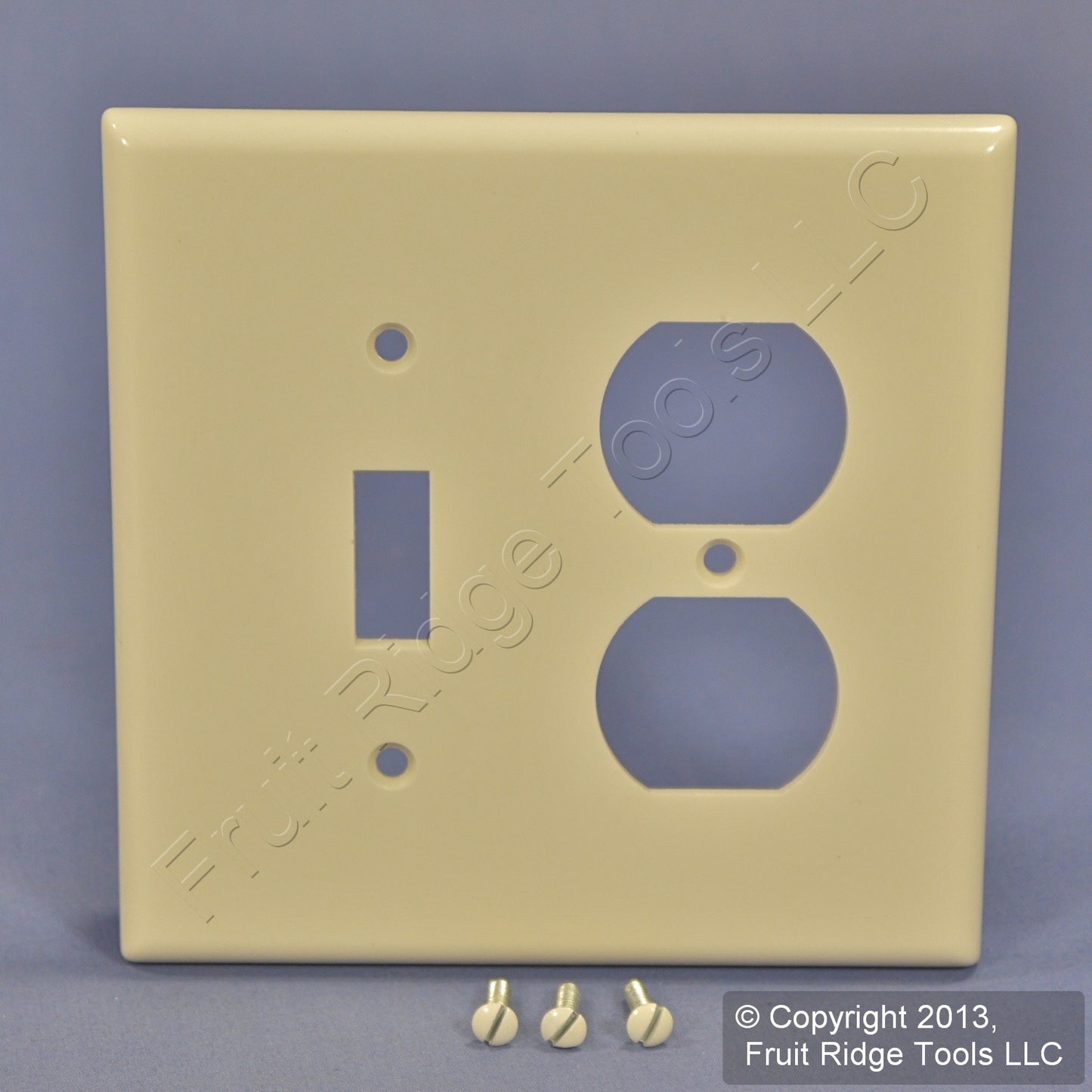 Leviton 80505-T Light Almond 2-Gang Toggle Duplex Plastic Midway Wallplate 2pcs