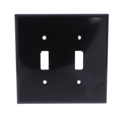 Leviton 80509 Brown 2-Gang Toggle Switch Wallplate Midway Plastic Covers 2-pack