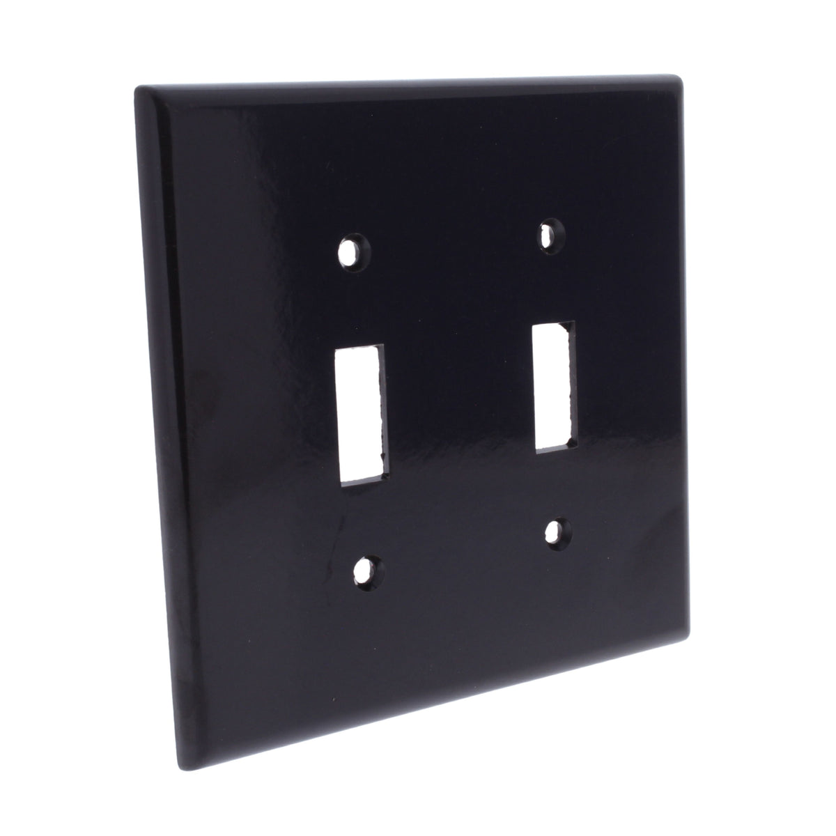 Leviton 80509 Brown 2-Gang Toggle Switch Wallplate Midway Plastic Covers 2-pack