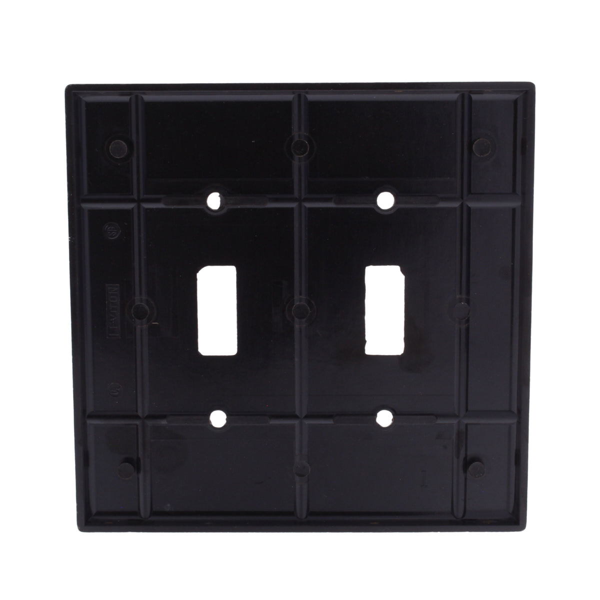 Leviton 80509 Brown 2-Gang Toggle Switch Wallplate Midway Plastic Covers 2-pack