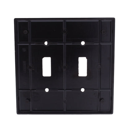 Leviton 80509 Brown 2-Gang Toggle Switch Wallplate Midway Plastic Covers 2-pack