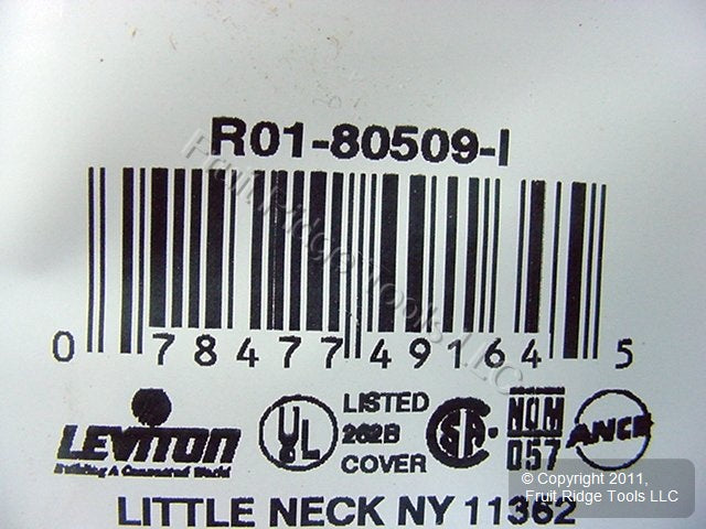 Leviton Ivory Midway 2-Gang Toggle Switch Cover Wall Plate Switchplate 80509-I
