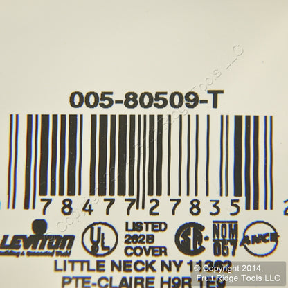 Leviton 80509-T Light Almond 2-Gang Toggle Plastic Midway Wallplate Cover 2-pack