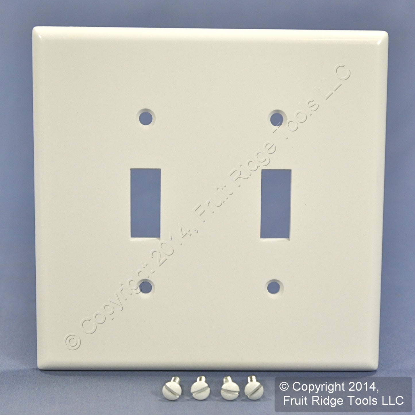 Leviton White Midway 2-Gang Toggle Switch Cover Wall Plate Switchplate 80509-W