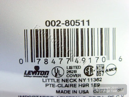 Leviton 80511 Brown 3-Gang Toggle Switch Plastic Midway Wallplate Cover Plate