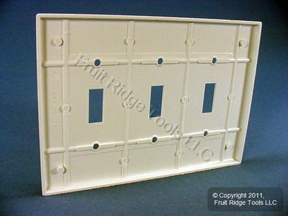 Leviton White Midway 3-Gang Light Switch Cover Plate Triple Wallplate 80511-W