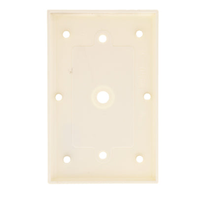 Leviton 80513-A Almond 1-Gang Telephone .312" Plastic Midway Wallplate Box Mount