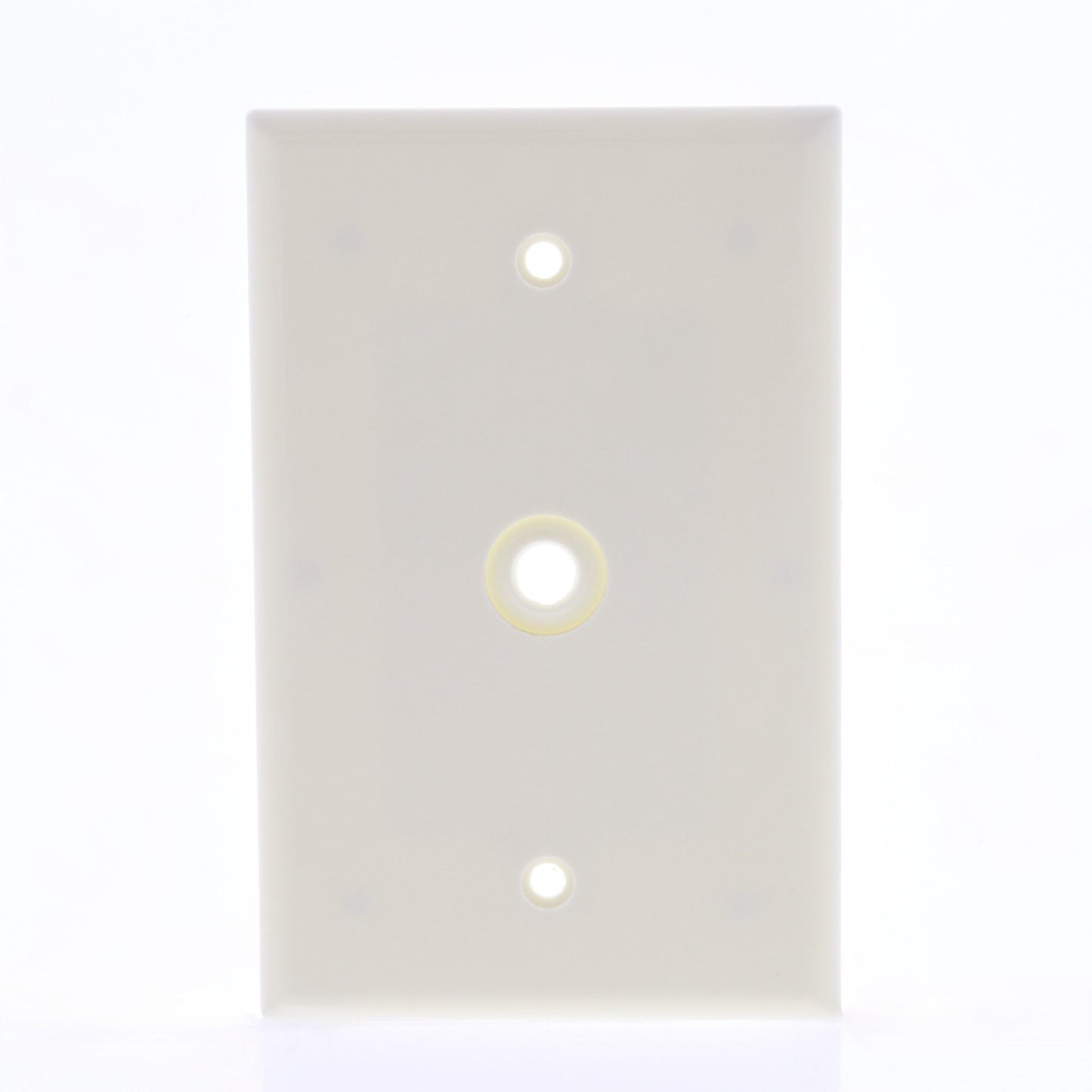 Leviton 80513-A Almond Midway 1-Gang Phone Cable Wallplates .312" Opening 3-Pack