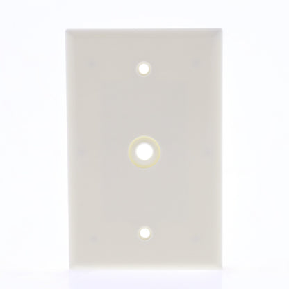 Leviton 80513-A Almond Midway 1-Gang Phone Cable Wallplates .312" Opening 3-Pack