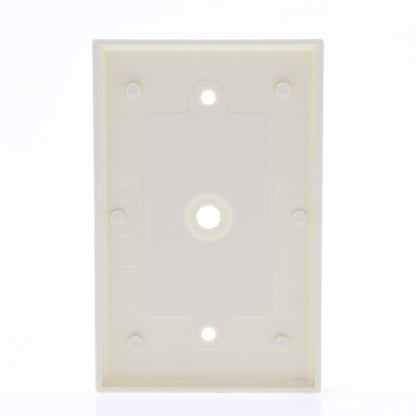 Leviton 80513-A Almond Midway 1-Gang Phone Cable Wallplates .312" Opening 3-Pack