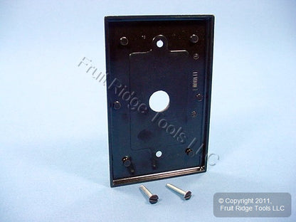 Leviton 80513 Brown 1-Gang Phone .312" Plastic Midway Wallplate Box Mount 3pcs