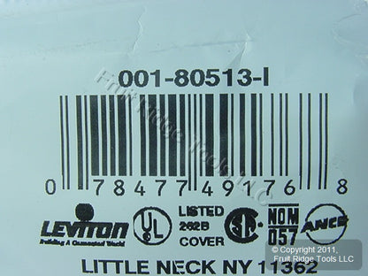 Leviton 80513-I Ivory 1-Gang Phone .312" Hole Plastic Midway Wallplate Box Mount