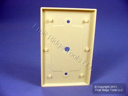 Leviton 80513-I Ivory 1-Gang Phone .312" Hole Plastic Midway Wallplate Box Mount