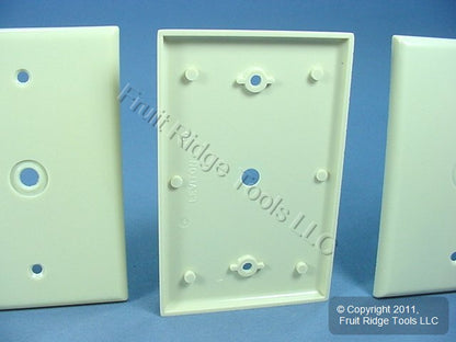 Leviton 80513-I Ivory 1-Gang .312" Opening Phone Cable Thermoset Wallplates 3pcs