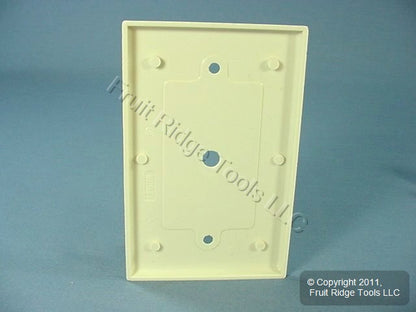 Leviton 80513-T Lt Almond 1-Gang Phone .312" Plastic Midway Cover Box Mount 3pcs