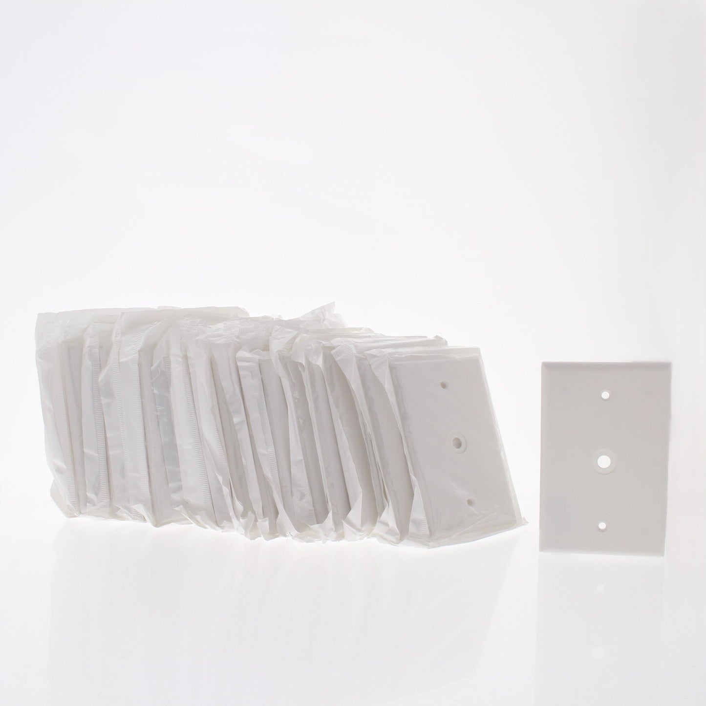 Leviton 80513-I Ivory Midway 1Gang Phone Cable Wallplates .312" Opening 25-Pack