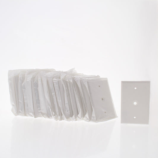 Leviton 80513-I Ivory Midway 1Gang Phone Cable Wallplates .312" Opening 25-Pack