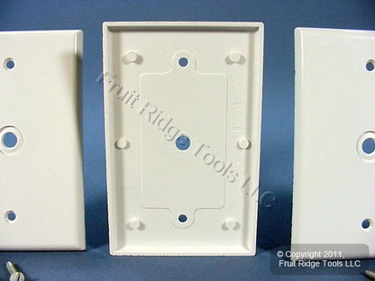 Leviton 80513-W White 1-Gang Phone .312" Plastic Midway Wallplate Box Mount 3pcs