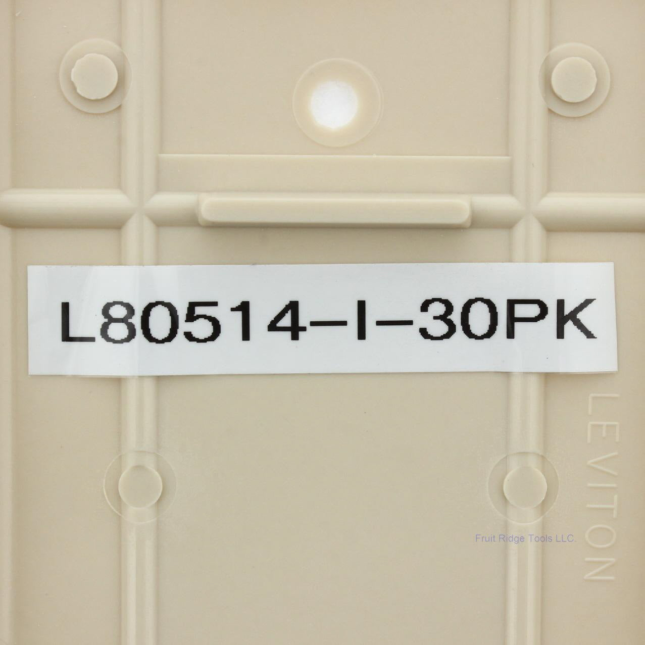 Leviton 80514-I Ivory 1-Gang Blank Plastic Midway Wallplate Cover BoxMount 30pcs