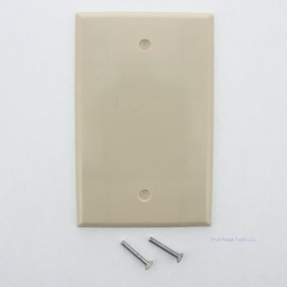 Leviton 80514-I Ivory 1-Gang Blank Plastic Midway Wallplate Cover BoxMount 30pcs