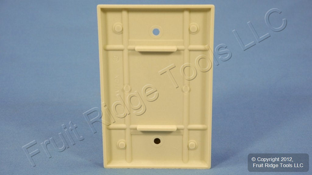 Leviton 80514-I Ivory 1-Gang Blank Plastic Midway Wallplate Cover Box Mount