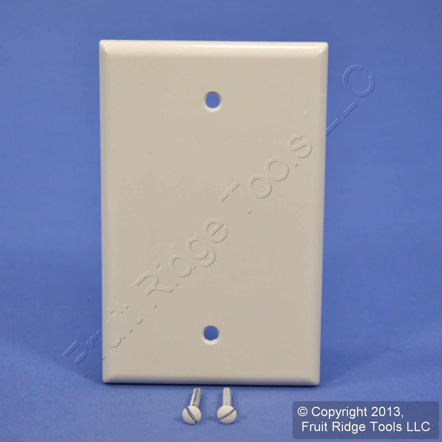 Leviton 80514-T Lt Almond 1-Gang Blank Plastic Midway Wallplate Cover Box Mount
