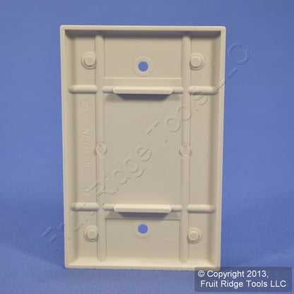 Leviton 80514-T Lt Almond 1-Gang Blank Plastic Midway Wallplate Cover Box Mount