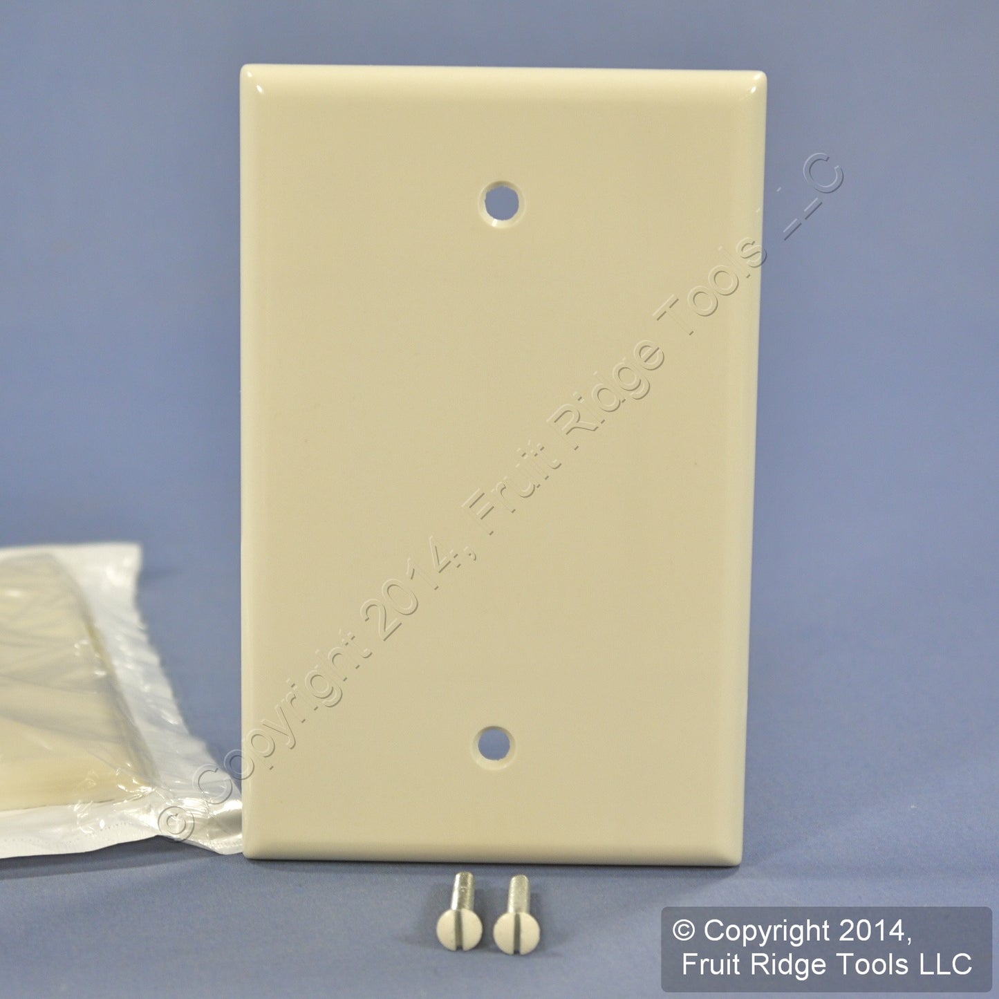 Leviton 80514-T Lt Almond 1-Gang Blank Plastic Midway Wallplate Box Mount 3pcs