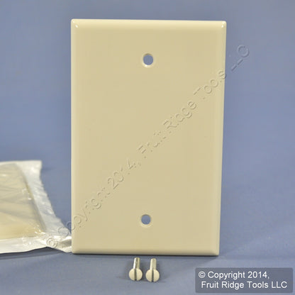 Leviton 80514-T Lt Almond 1-Gang Blank Plastic Midway Wallplate Box Mount 3pcs