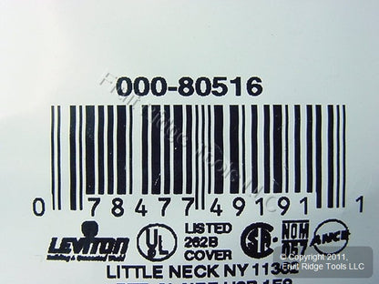 Leviton 80516 Brown Midway 2-Gang Duplex Outlet Plastic Wallplate Cover Plate