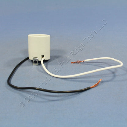 Leviton Porcelain incandescent Lamp Holder 90� Bracket Light Socket 660W 8052-F