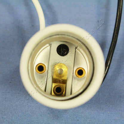 Leviton Porcelain incandescent Lamp Holder 90� Bracket Light Socket 660W 8052-F