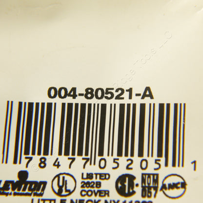 Leviton 80521-A Almond 3-Gang Toggle Duplex Outlet Plastic Midway Wallplate