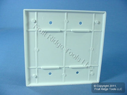 Leviton White 2-Gang Blank Box Mount Midway Wallplate Plastic Cover 80525-W