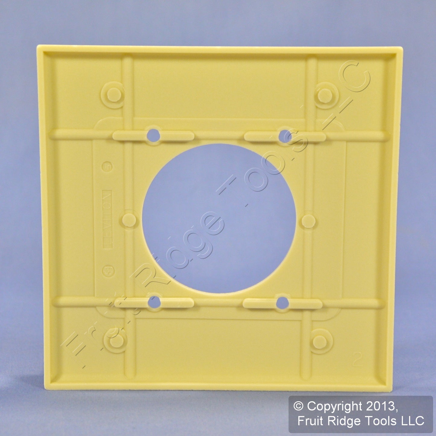 Leviton 80526-I Ivory 2-Gang Power Outlet 2.15" Plastic Midway Wallplate Cover