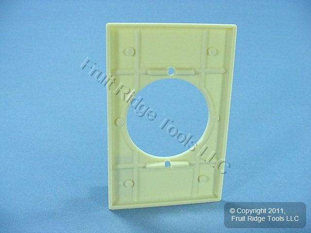 Leviton 80528-I Ivory 1-Gang Power Outlet 2.15" Plastic Midway Wallplate Cover
