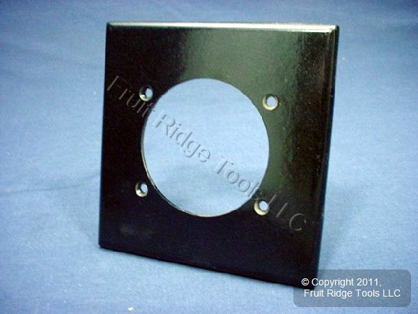 Leviton 80530-E Black 2-Gang 2.465" Power Outlet Plastic Cover Wallplates 20pcs