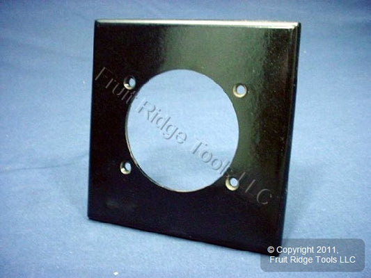 Leviton 80530-E Black 2-Gang 2.465" Power Outlet Plastic Cover Wallplates 20pcs