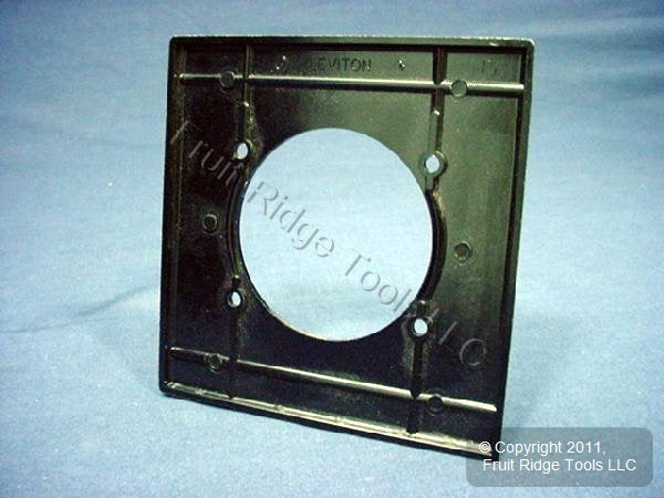 Leviton 80530-E Black 2-Gang 2.465" Power Outlet Plastic Cover Wallplates 20pcs