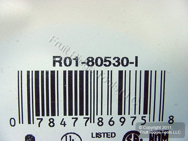 Leviton 80530-I Ivory 2-Gang 2.465in Dia. Power Outlet Plastic Wallplate Cover