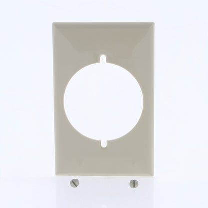 Leviton 80532 Ivory 1-Gang 2.465" Outlet Power Receptacle Thermoset Wallplate