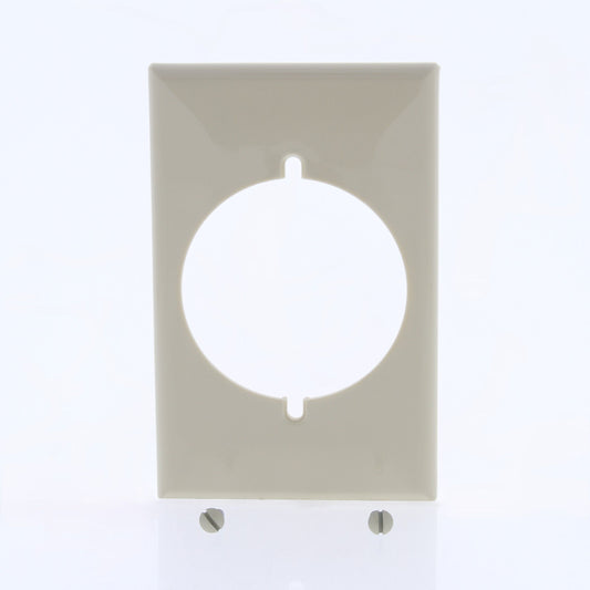 Leviton 80532 Ivory 1-Gang 2.465" Outlet Power Receptacle Thermoset Wallplate