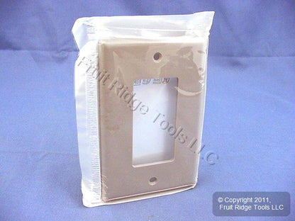 Leviton 80601-GY Gray 1-Gang Decora GFCI Plastic Midway Wallplate Covers 25pcs