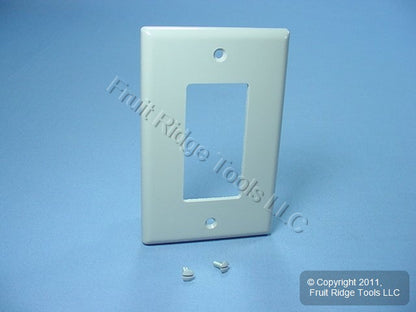 Leviton 80601-GY Gray 1-Gang Decora GFCI GFI Plastic Midway Wallplate Cover