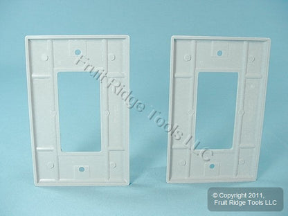Leviton 80601-GY Gray 1-Gang Decora GFCI Plastic Midway Wallplate Covers 2pcs