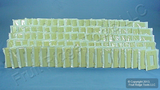 Leviton 80601-I Ivory 1-Gang Decora GFCI Plastic Midway Wallplate Covers 100pcs